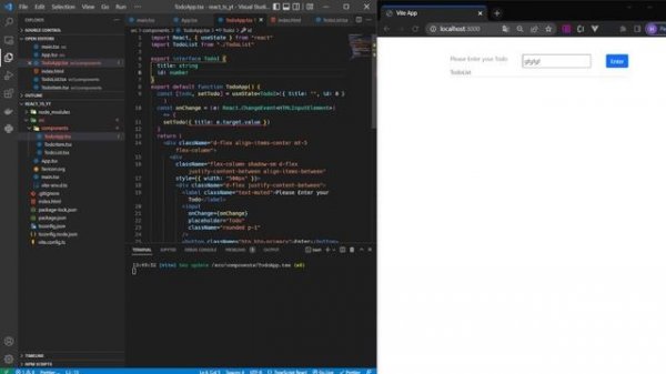 TypeScript Tutorial : Building A Todo List App in TypeScript and React | React Project For Beginner