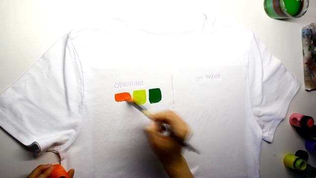 Рисовать на ткани обычной акриловой краской? смотреть онлайн