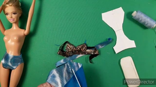 Пляжный костюм для Барби своими руками. Урок шитья. смотреть онлайн