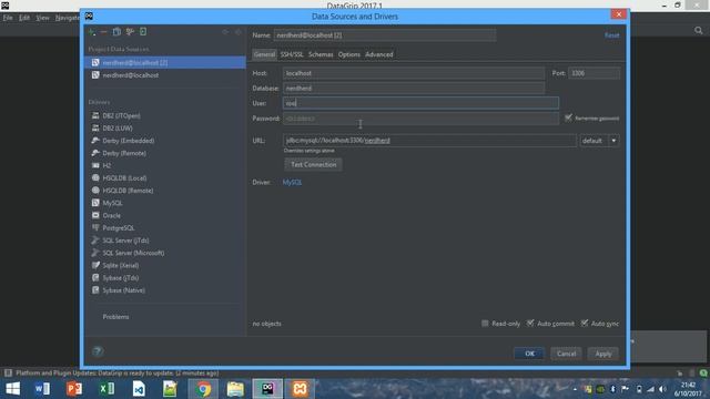 Connecting DataGrip with MySQL смотреть онлайн