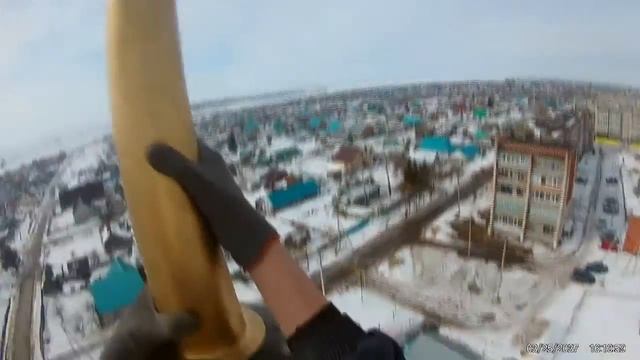 Высотные Работы Монтаж Полумесяца на Мечеть г. Нурлат 29.03.2017 смотреть онлайн