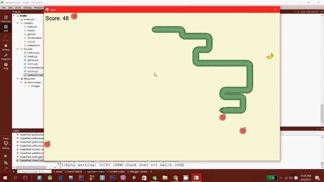 Snake Game made Using C++ / Qt using Graphics смотреть онлайн