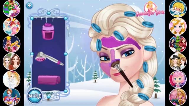 Elsa Great Makeover 2 - Princess Game Walkthrough - Video Games for Kids смотреть онлайн