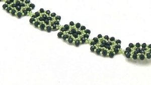 Браслет # 07879, рондели, бисер