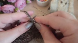 МК Носки спицами с совой из пряжи деревенька. Часть 1.