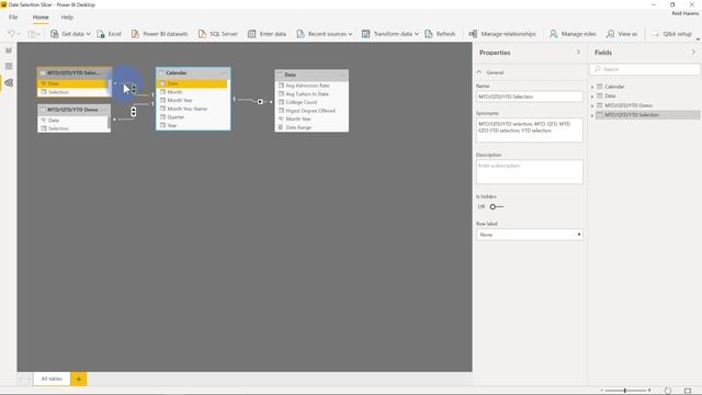 Creating a MTD/QTD/YTD Time Intelligence Slicer in Power BI смотреть онлайн