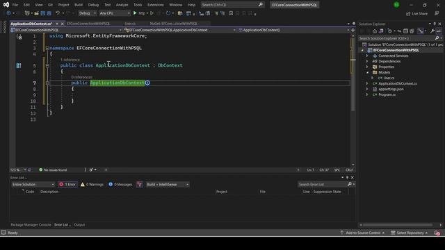 EntityFrameworkCore connection with PostgresSql | Database first approch | dotnet7 смотреть онлайн