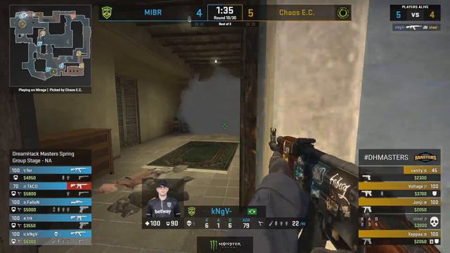 Chaos E.C. vs MIBR - Mirage - Group A - North America - DreamHack Masters Spring 2020 смотреть онлайн