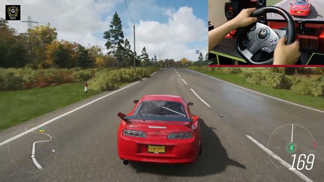 Toyota Supra Full Modified - Forza Horizon 4 | PXN V900 (Steering Wheel + Paddle Shifter) gameplay смотреть онлайн