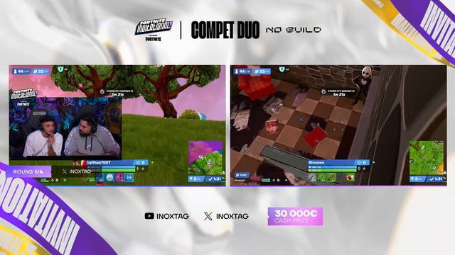 TOURNOI ENTRE STREAMERS SUR FORTNITE (30 000€ DE CASHPRIZE) смотреть онлайн