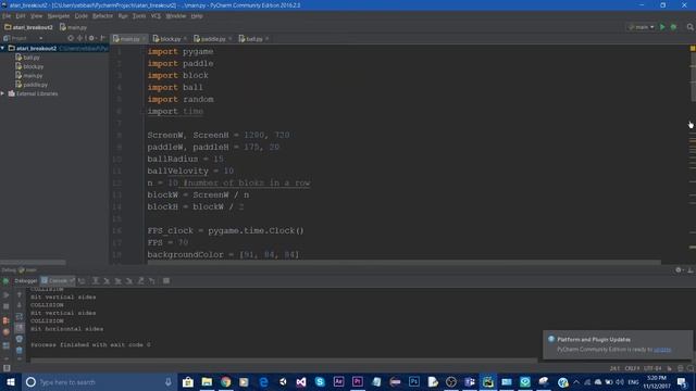 Python Game Making Tutorial BREAKOUT смотреть онлайн