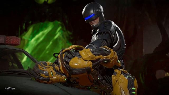 MK11 Robocop Fatal Blow Fatality On Sektor Cyrax Kronika смотреть онлайн
