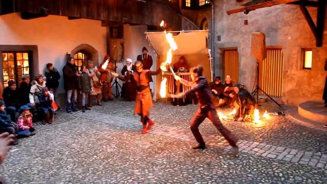 Chillon Medieval Fire Show / Средневековое огненное шоу в замке Шильон смотреть онлайн