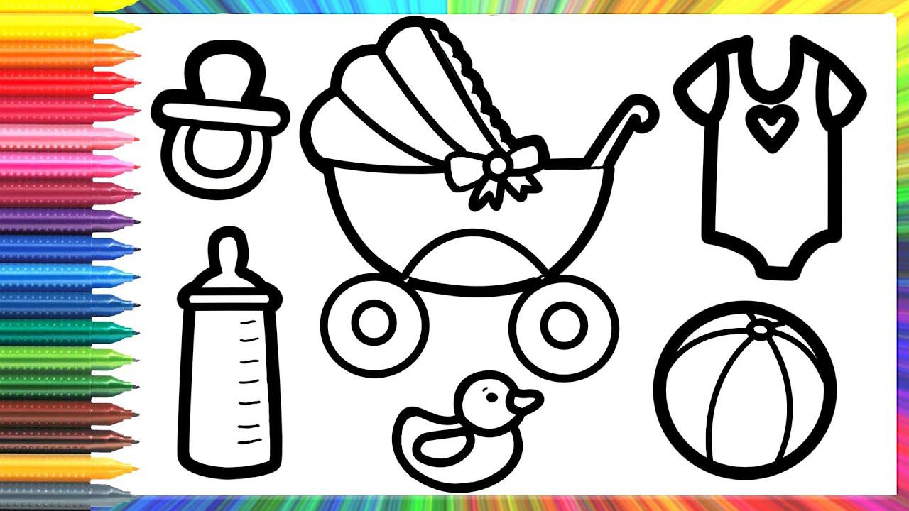 How To Draw Accessories For A Child For Children/Cómo Dibujar Accesorios Para Niños Para Niños