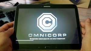Работа игры Robocop на планшете Samsung Galaxy Tab 3 10.1