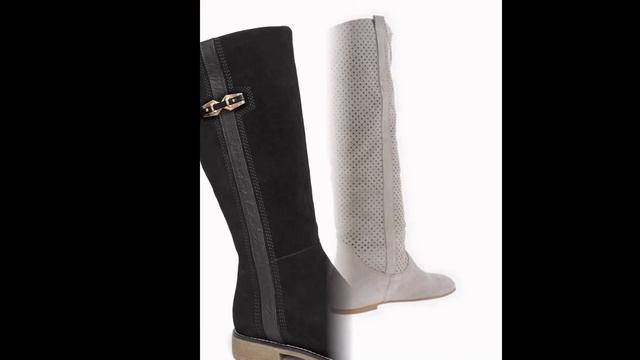 Женские замшевые сапоги - фото 2019 / Women's suede boots смотреть онлайн