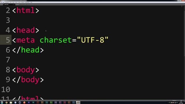 How to start an HTML5 document - Learn HTML front-end programming смотреть онлайн