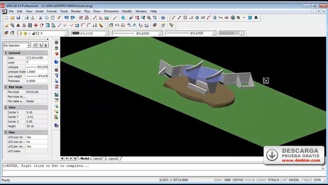 Convertir IFC en DWG 2013 con 4MCAD смотреть онлайн