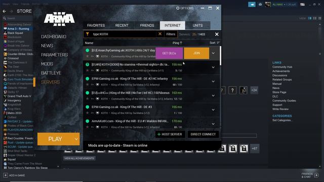 شرح للمبتدئين كيف تدخل سيرفرات . | ARMA 3 | النسخة الاصلية | steam смотреть онлайн