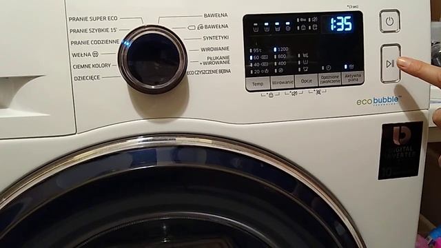 SAMSUNG WW70K42101W A+++ SLIM Digital Inverter PRANIE CODZIENNE 60°C 1200 obr/min + ECO BUBBLE смотреть онлайн