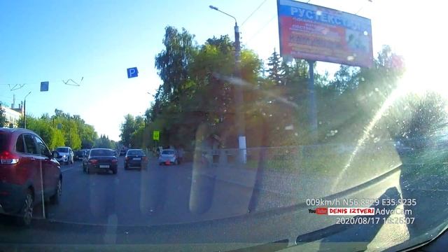 ДТП. Тверь, Орджоникидзе улица (17.08.2020 (18:26)) смотреть онлайн