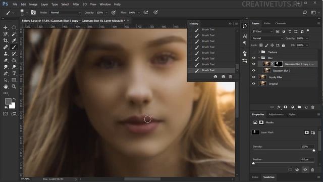 Обработка лица. Видеоуроки Photoshop. смотреть онлайн