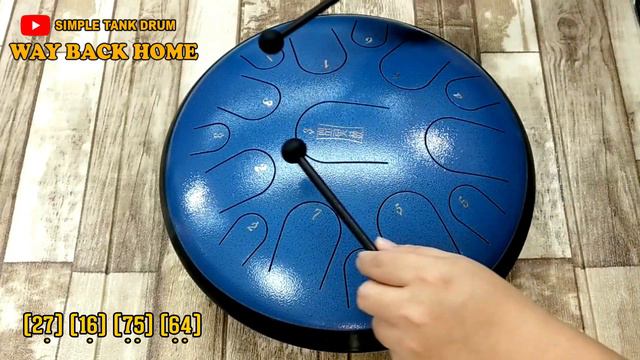 WAY BACK HOME by SHAUN ft. Conor Maynard - Simple Tank Drum Cover with Tabs смотреть онлайн