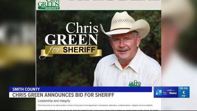 Retired Texas Game Warden Chris Green announces campaign for Smith County sheriff смотреть онлайн