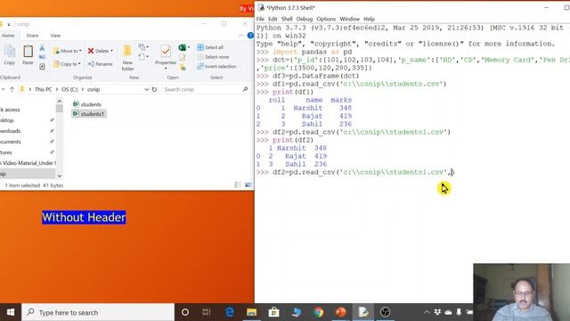 INFORMATICS PRACTICES FOR XII - 9 ? (Pandas – DataFrame and CSV Files) смотреть онлайн