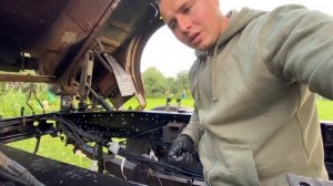 МАЗ 5551 2007 года, замена двигателя Д 260 на ЯМЗ 236 часть 1 (стыковка)