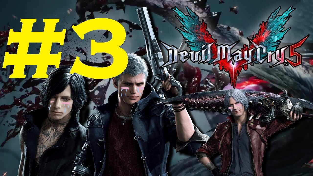?Devil May Cry 5?. Неро убивает ⚔️ Сурового Лыцаря на голубом коне?