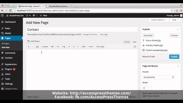 Best Free WordPress Theme AccessPress Lite - How to Add Contact Us Page | WordPress Tutorial смотреть онлайн