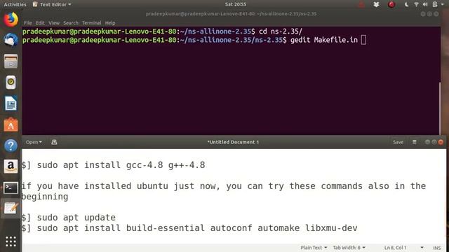 Installation of NS2 in Ubuntu 18.04 - NS2 Tutorial # 2 смотреть онлайн