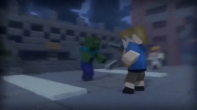 Minecraft нубик убил всех зомбаков с помощью дробовика под песню бадабум смотреть онлайн