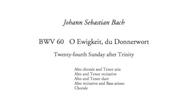 BWV 60 смотреть онлайн