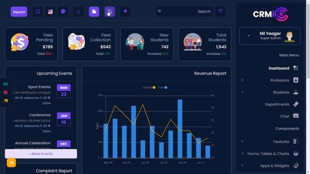 LMS Dashboard Bootstrap 5 Admin Template for University, School & Colleges смотреть онлайн