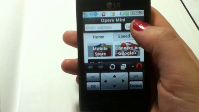 LG 840G - Downloading and Using Opera Mini 7.1 смотреть онлайн