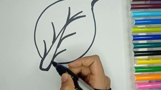 Bolalar uchun oson yaproq rasm chizish / Easy Leaf 🌿🍀 Drawing for kids смотреть онлайн