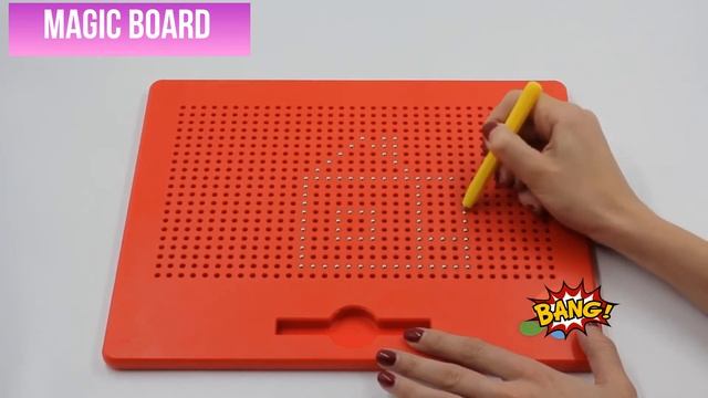 Магнитный планшет Magic Board красный для рисования магнитами смотреть онлайн