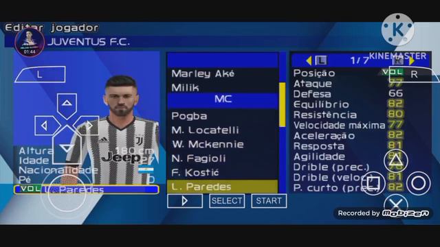 استعراض لعبة PES 2023 PSP مع تعليق { عصام الشوالي } 300 ميجا ( تستحق التجربة )