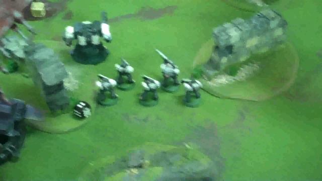 Orks vs Black Templars 02 Warhammer 40K Battle Report (woodland ruins) смотреть онлайн