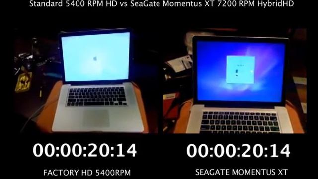 Apple MacBook Pro - Seagate Momentus XT Hybrid HDD vs Standard 5400 RPM HDD смотреть онлайн