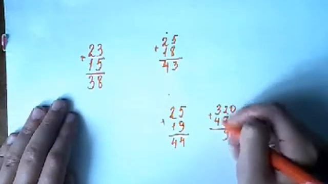 Как складывать натуральные числа в столбик смотреть онлайн