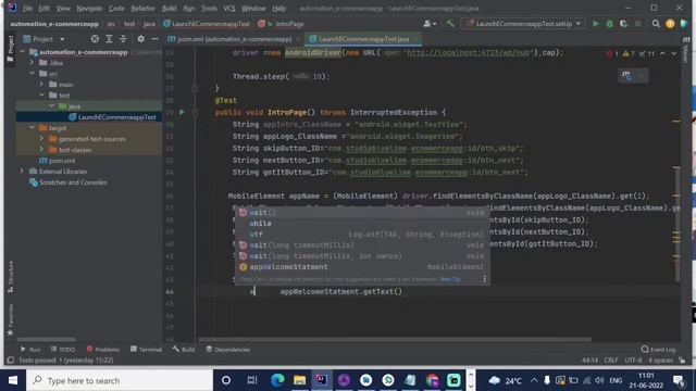 Tutorial-5 | Part-2 | Mobile Element operation | Sample Test Run | Error & Exception Handling смотреть онлайн