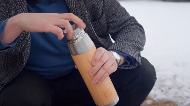 Термос Santai Living "Explorer" из бамбука с чашкой 1000 мл смотреть онлайн