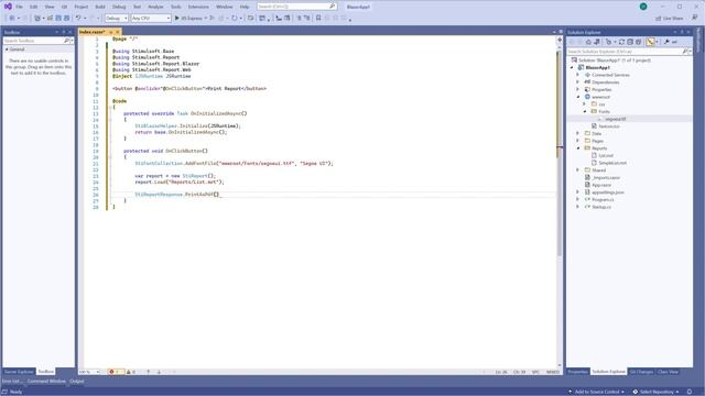 Print and export report from code in Blazor reporting tool (2022) смотреть онлайн