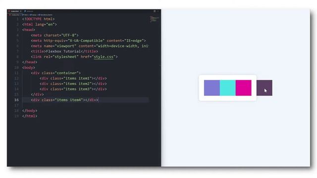 Flexbox Tutorial #3: Display Flex - | codingops смотреть онлайн