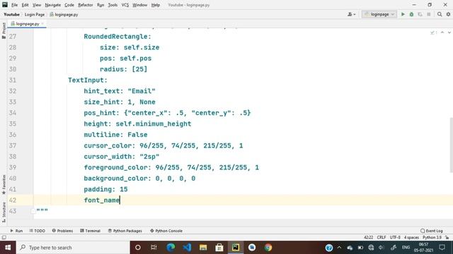 How To Create Modern & Beautiful Login Page UI Using KivyMD | Login Page смотреть онлайн
