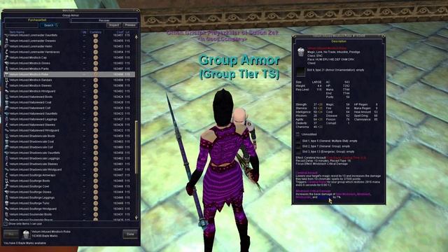 BETA - EverQuest Torment of Velious: Tradeskill Group Armor Vendor смотреть онлайн