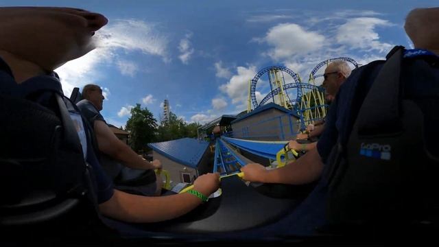 VR 360 5K Impulse Roller Coaster On Ride Front Row POV Knoebels Amusement Park 2021 06 26 смотреть онлайн